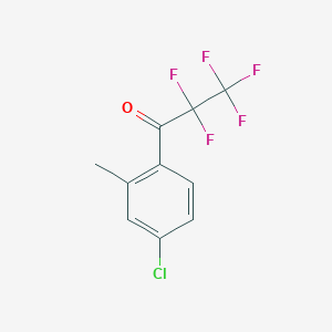 molecular formula C10H6ClF5O B7995213 4'-Chloro-2'-methyl-2,2,3,3,3-pentafluoropropiophenone 