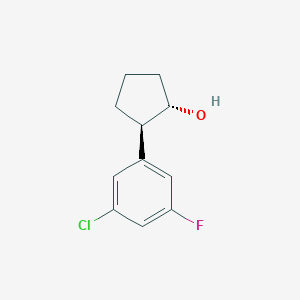 trans-2-(3-Chloro-5-fluorophenyl)cyclopentanol