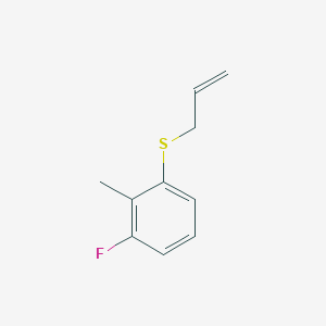 molecular formula C10H11FS B7995234 1-Allylsulfanyl-3-fluoro-2-methylbenzene 