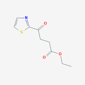 molecular formula C9H11NO3S B7995248 Ethyl 4-(2-thiazolyl)-4-oxobutyrate 
