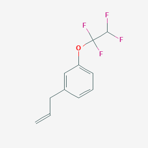 molecular formula C11H10F4O B7995252 1-Allyl-3-(1,1,2,2-tetrafluoro-ethoxy)-benzene 