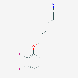 molecular formula C12H13F2NO B7995254 6-(2,3-Difluoro-phenoxy)hexanenitrile 