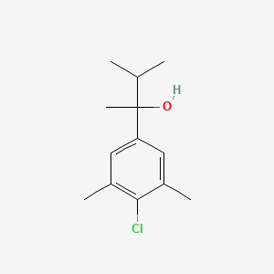 molecular formula C13H19ClO B7995270 2-(4-Chloro-3,5-dimethylphenyl)-3-methyl-butan-2-ol 