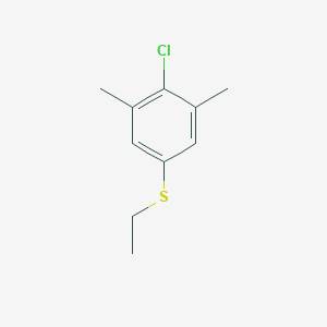 molecular formula C10H13ClS B7995287 4-Chloro-3,5-dimethylphenyl ethyl sulfide 