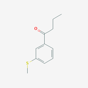 molecular formula C11H14OS B7995294 3'-(Methylthio)butyrophenone 