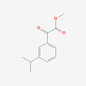 molecular formula C12H14O3 B7995301 Methyl 3-iso-propylbenzoylformate 