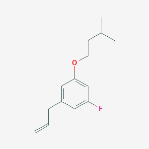 molecular formula C14H19FO B7995335 1-Allyl-3-fluoro-5-(isopentyloxy)benzene 