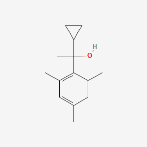 molecular formula C14H20O B7995361 1-(2,4,6-Trimethylphenyl)-1-cyclopropyl ethanol 
