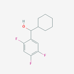 molecular formula C13H15F3O B7995369 Cyclohexyl (2,4,5-trifluorophenyl)methanol 