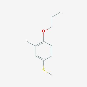 molecular formula C11H16OS B7995393 3-Methyl-4-n-propoxyphenyl methyl sulfide 
