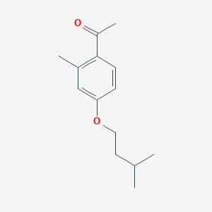 molecular formula C14H20O2 B7995397 2'-Methyl-4'-iso-pentoxyacetophenone 