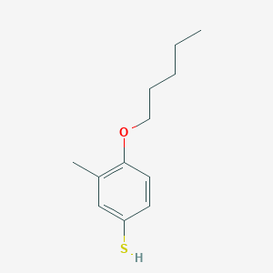 molecular formula C12H18OS B7995399 3-Methyl-4-n-pentoxythiophenol 
