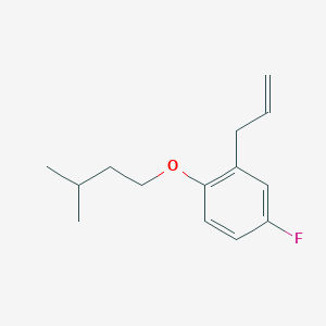 molecular formula C14H19FO B7995425 3-(5-Fluoro-2-iso-pentoxyphenyl)-1-propene 