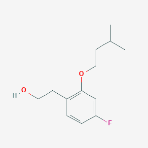 molecular formula C13H19FO2 B7995432 4-Fluoro-2-iso-pentoxyphenethyl alcohol 
