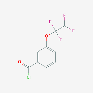 molecular formula C9H5ClF4O2 B7995441 3-(1,1,2,2-Tetrafluoroethoxy)benzoyl chloride 