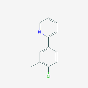 molecular formula C12H10ClN B7995448 2-(4-Chloro-3-methylphenyl)pyridine 