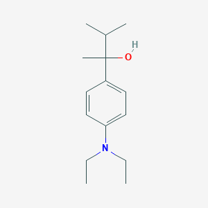 molecular formula C15H25NO B7995490 2-[4-(Diethylamino)phenyl]-3-methyl-butan-2-ol 