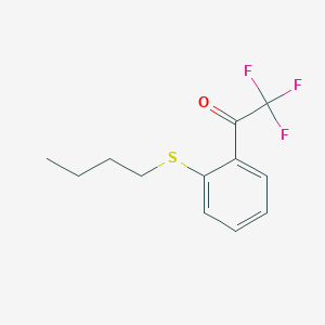 molecular formula C12H13F3OS B7995492 2'-(n-Butylthio)-2,2,2-trifluoroacetophenone 