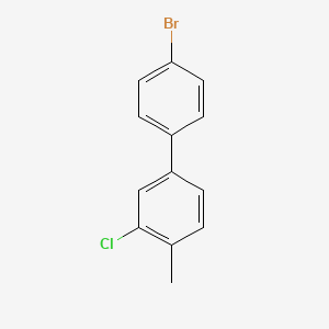 molecular formula C13H10BrCl B7995519 4-Bromo-3'-chloro-4'-methylbiphenyl 