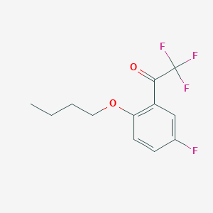 molecular formula C12H12F4O2 B7995530 2'-n-Butoxy-2,2,2,5'-tetrafluoroacetophenone 