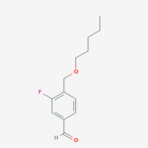3-Fluoro-4-[(n-pentyloxy)methyl]benzaldehyde