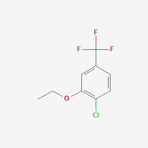 molecular formula C9H8ClF3O B7995576 4-Chloro-3-ethoxybenzotrifluoride 
