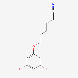 molecular formula C12H13F2NO B7995603 6-(3,5-Difluoro-phenoxy)hexanenitrile 