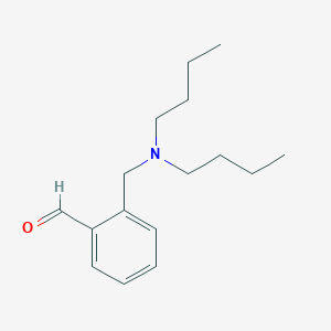 molecular formula C16H25NO B7995620 2-((Dibutylamino)methyl)benzaldehyde 