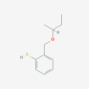 molecular formula C11H16OS B7995626 2-[(sec-Butyloxy)methyl]thiophenol 