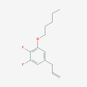 molecular formula C14H18F2O B7995644 3-(4,5-Difluoro-3-n-pentoxyphenyl)-1-propene 