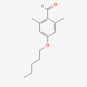 molecular formula C14H20O2 B7995656 2,6-Dimethyl-4-n-pentoxybenzaldehyde 