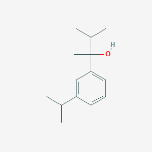 molecular formula C14H22O B7995672 2-(3-Isopropylphenyl)-3-methylbutan-2-ol 