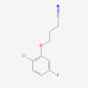 molecular formula C10H9ClFNO B7995675 4-(2-Chloro-5-fluoro-phenoxy)butanenitrile CAS No. 1379351-38-8