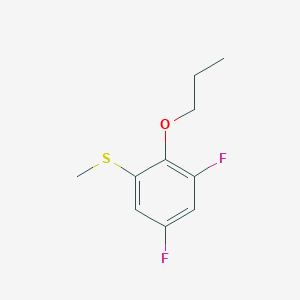 molecular formula C10H12F2OS B7995691 (3,5-Difluoro-2-propoxyphenyl)(methyl)sulfane 