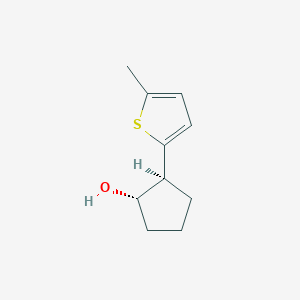 molecular formula C10H14OS B7995715 trans-2-(5-Methyl-2-thienyl)cyclopentanol 