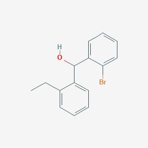 molecular formula C15H15BrO B7995736 2-Bromo-2'-ethylbenzhydrol 