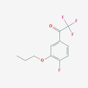 molecular formula C11H10F4O2 B7995756 3'-n-Propoxy-2,2,2,4'-tetrafluoroacetophenone 