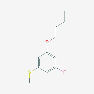 molecular formula C11H15FOS B7995772 3-n-Butoxy-5-fluorophenyl methyl sulfide 