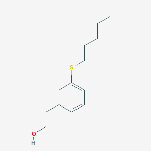 molecular formula C13H20OS B7995801 3-(n-Pentylthio)phenethyl alcohol 