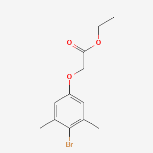 molecular formula C12H15BrO3 B7995818 Ethyl 2-(4-bromo-3,5-dimethyl-phenoxy)acetate 
