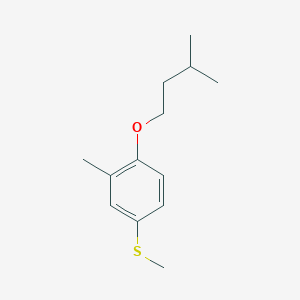 molecular formula C13H20OS B7995824 3-Methyl-4-iso-pentoxyphenyl methyl sulfide 