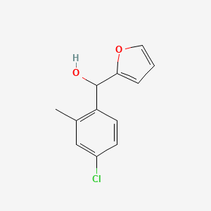molecular formula C12H11ClO2 B7995835 4-Chloro-2-methylphenyl-(2-furyl)methanol 