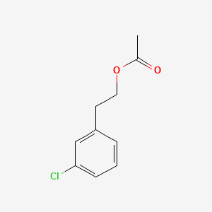 molecular formula C10H11ClO2 B7995859 Phenethyl alcohol, m-chloro-, acetate CAS No. 33709-41-0