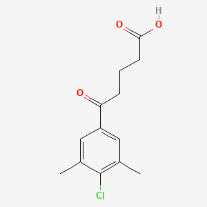 molecular formula C13H15ClO3 B7995907 5-(4-Chloro-3,5-dimethylphenyl)-5-oxovaleric acid CAS No. 1443307-63-8