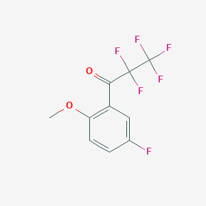 molecular formula C10H6F6O2 B7995919 6'-Methoxy-2,2,3,3,3,3'-hexafluoropropiophenone 
