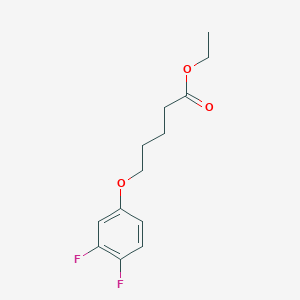 molecular formula C13H16F2O3 B7995970 Ethyl 5-(3,4-difluoro-phenoxy)pentanoate 