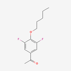 molecular formula C13H16F2O2 B7995985 3',5'-Difluoro-4'-n-pentoxyacetophenone 
