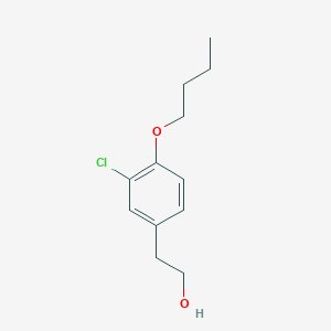 molecular formula C12H17ClO2 B7996018 2-(4-Butoxy-3-chlorophenyl)ethanol 