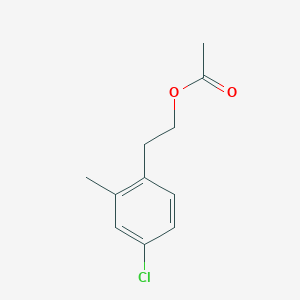 molecular formula C11H13ClO2 B7996031 4-Chloro-2-methylphenethyl acetate 