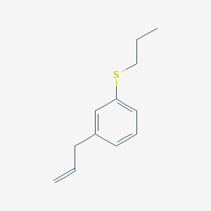 molecular formula C12H16S B7996043 (3-Allylphenyl)(propyl)sulfane 